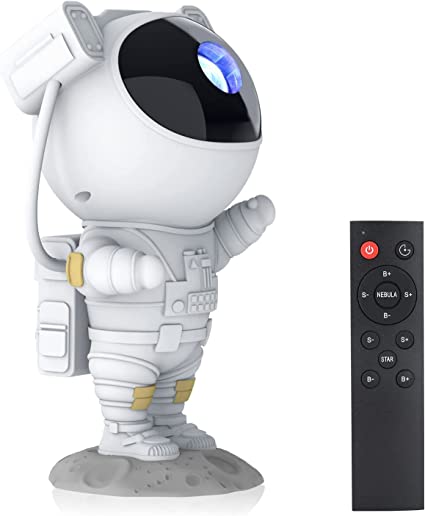 Hiya-Naya Astronaut Star Projector Galaxy Light with Timer and Remote Control