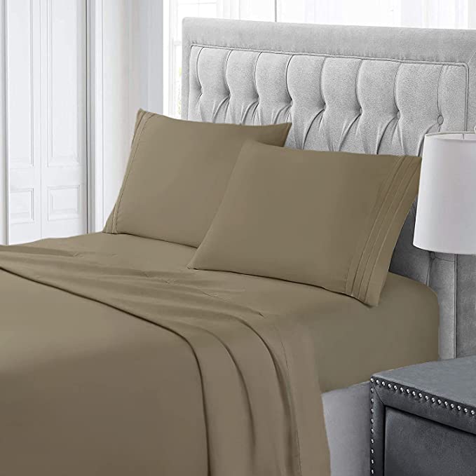 Comfii Home Ultra-Soft Cool Dry Microfiber 4-Piece 1800 Hotel Bedsheets