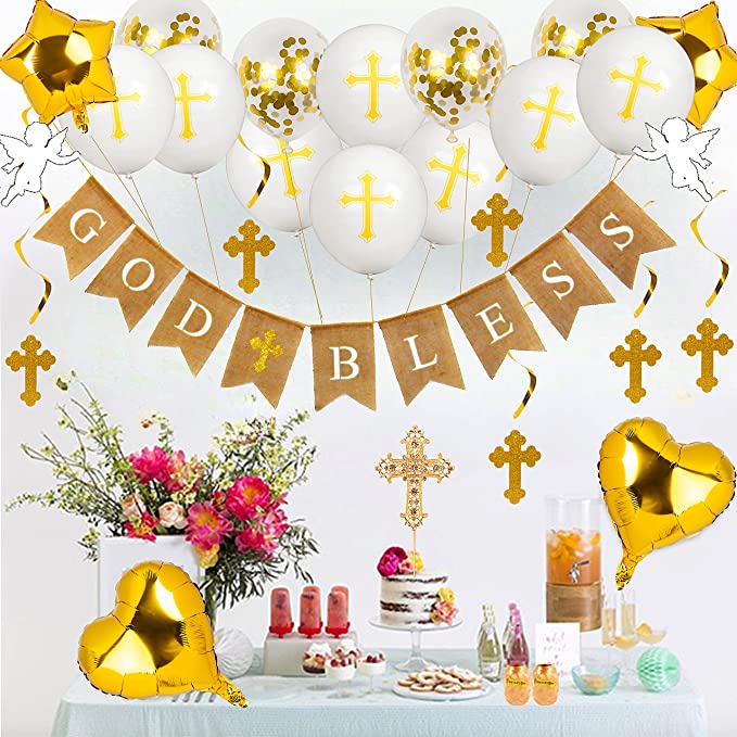 Elkanah Baptism Decorations for Boys Girls